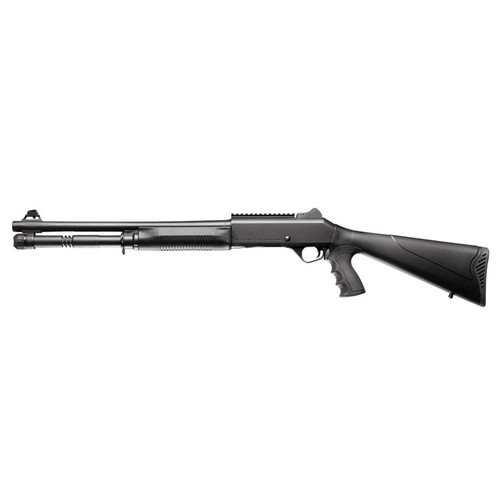 AKSA S4 Benelli Clone Tactical Shotgun with pistol grip - black semi automatic