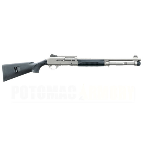 Benelli M4 Tactical Shotgun H20 with standard grip - silver / titanium semi automatic