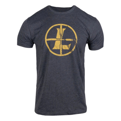 Leupold Distressed Reticle Tee - Char Hthr/Gold