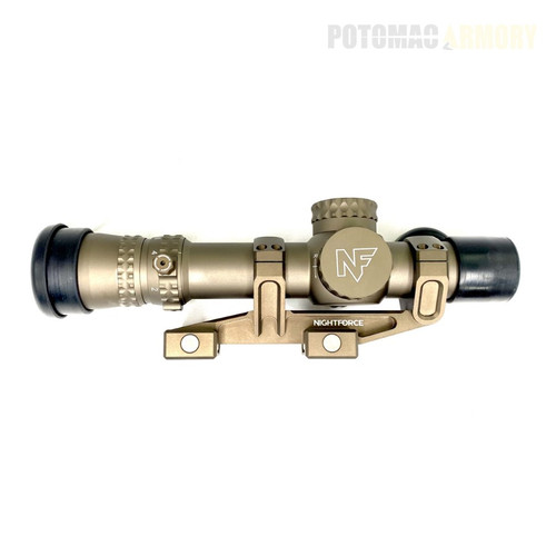 Nightforce NX8 1-8x24mm F1 Scope with Nightforce 1.54" Ultramount - Dark Earth Combo