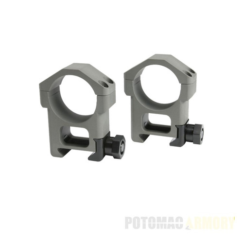 Badger Ordnance 30mm EBR Alloy Scope Rings - 1.25" NAV SPEC Grey
