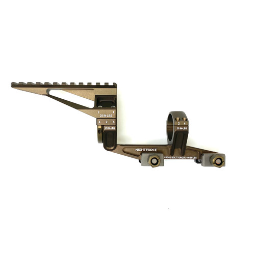 Nightforce UltraMount 34mm Military Grade Scope Mount with Top Rail in FDE