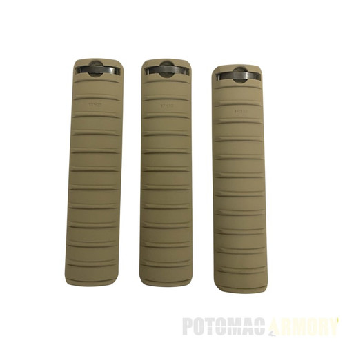RAS Rail Cover 11-Rib DOD Mil-Spec, New, Set of Three (3), FDE, Custom Cerakote