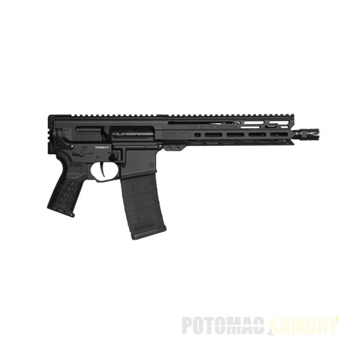 CMMG Dissent Mk4 5.56 NATO 10.5" Bufferless Pistol - Armor Black