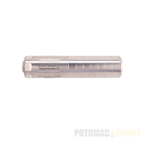 Diligent Defense Enticer S-Ti .30 Caliber Titanium Suppressor - Mill Finish