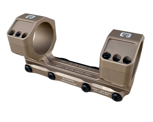 Badger Ordnance Condition One Max Mount 34mm 1.30" 0 MOA - Tan 130-340K