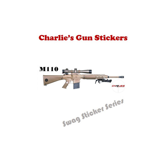 Charlie's M110 Gun Swag Sticker - Gun Sticker #10