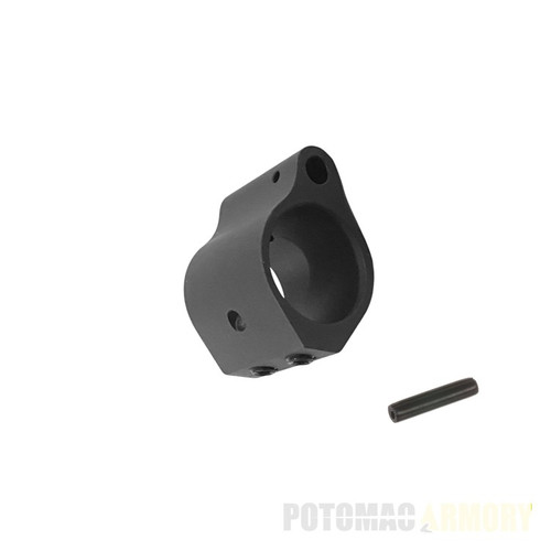 EASY-PIN Low Profile Gas Block - Steel 0.75" set screws and roll pin from Potomac