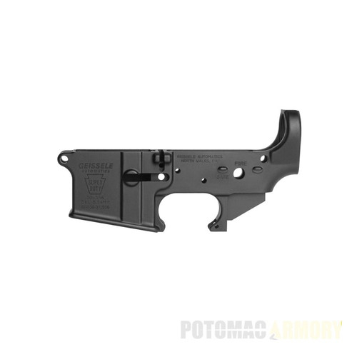 Geissele Super Duty Stripped Lower Receiver, Black 5.56