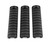 Knights Armament KAC M4 RAS, 11- ribbed covers set of 3 BLK