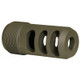 Cadex .30 cal MX2 3-Port Muzzle Brake - 5/8-24 in OD Green