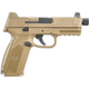 FN 509 Tactical 9mm pistol, 24+1 and 17+1, FDE 