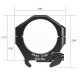  Arken Halo 34mm Scope Rings - Low 0.92 inches