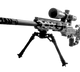 Cadex Rifle with Falcon Bipod with spiked feet