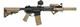 Scalarworks PEAK Fixed Iron Sights shown on a tactical rifle with FDE trim
