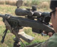 US Marine sniper with M40A5 and S&B 3-12 scope