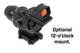 Primary Arms SLx 5X MicroPrism Scope with Red ACSS Aurora MIL Reticle 710046 shown with optional red dot mount