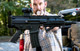 FN SCAR 15P .300 Blackout Pistol - 7.5" Black 38-101242 held in front of shooter