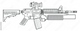M4A1 Colt Block 1 SOPMOD Carbine with M203 under barrel 37mm launcher