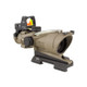 Trijicon ACOG ECOS 4x32 Dual Illuminated TA31 FDE Green Crosshair with RMR and QD