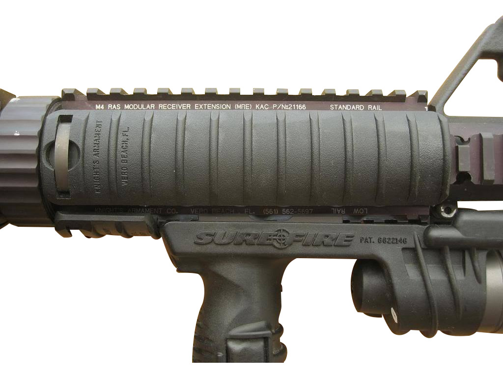 Knights Armament M4 Vero Beach, 11- ribbed RAS rail covers