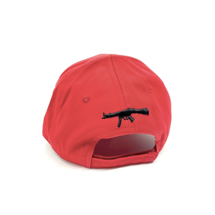 HK Hat - Red with MP5 logo on rear