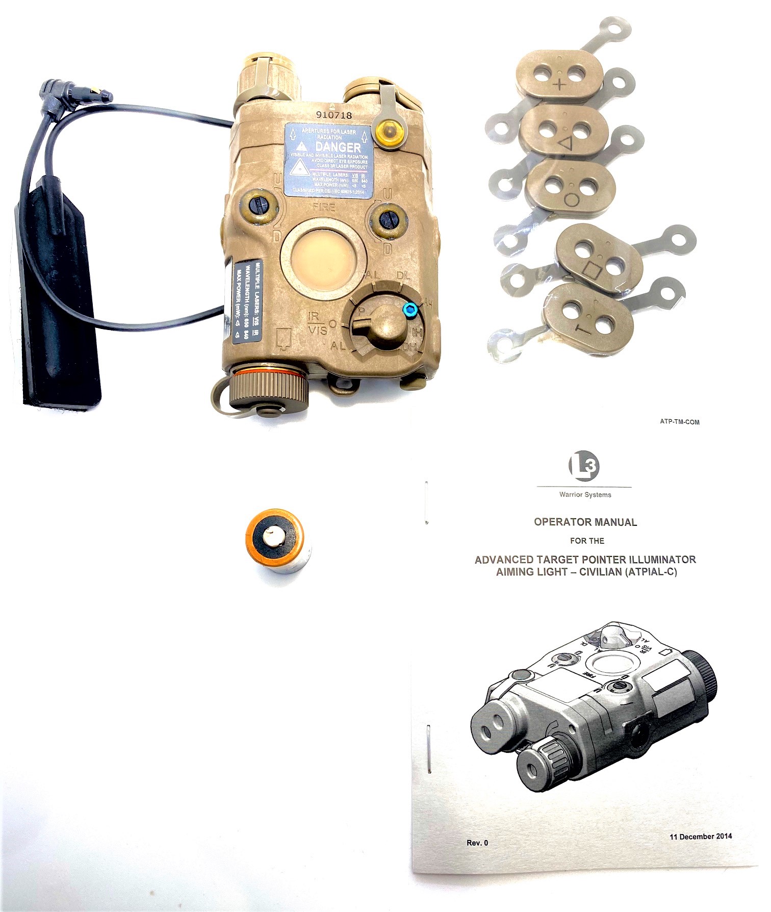 実物 AN/PEQ-15 ATPIAL-C L3/Harris ATPIAL-C Commercial PEQ-15 Black ATP-000-A58