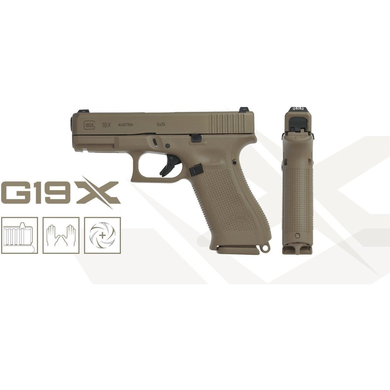 Glock G-19X pistol with Allen Range Bag combo | For Sale