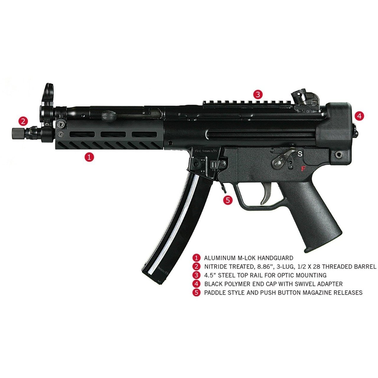 MP5 ガン KaL.9mm black Yahoo!オークション -「kal9」(電動ガン) (トイガン)の落札相場