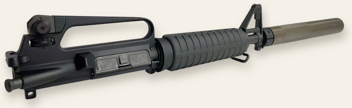 Charlie's Custom Clones A2 Delta Carbine upper with Allen Engineering M4-Delta suppressor installed