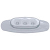 3 LED Reflector Clearance Marker Light - Amber LED/ Clear Lens