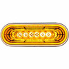 22 LED 6 Inch Oval Abyss Turn Signal Light - Amber LED/ Amber Lens