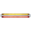 Dual 19 LED 12 Inch Reflector Turn Signal Light Bars - Amber & Red LED/ Amber & Red Lens