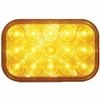 15 LED Turn Signal Rectangular Light Kit - Amber LED/ Amber Lens