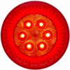 16 LED 4 Inch Round Stop, Turn, Tail Turbine Light - Red LED/ Red Lens