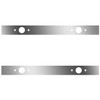 38 Inch Stainless Steel Sleeper Panels W/ 4 P1 Light Holes For Kenworth T800, W900 Aerocab