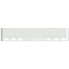 18 Inch Chrome Rolled End American Eagle Bumper With 6 Oval And 6 - 2 Inch Round Light Holes