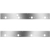 Stainless Steel Cab Panels W/ 8 P1 Light Holes, Block Heater Plug For Kenworth T800, W900