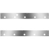 Stainless Steel Cab Panels W/ 10 - 2 Inch Light Holes, Block Heater Plug For Kenworth T800, W900