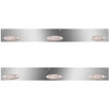 Stainless Steel Day Cab Panels W/ 6 P1 Amber/Clear LEDs For Kenworth T800, W900