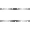 Stainless Steel Cab Panels W/ 11 Total 2 Inch Light Holes For Kenworth W900L Aerocab