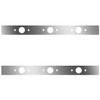 38 Inch Stainless Steel Sleeper Panels W/ 6 P1 Light Holes For Kenworth T800, W900