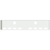 22 Inch Chrome Road Runner Mitered End Bumper With Hook Holes, 8 Oval Light Holes For Freightliner Classic 120, Xl 132