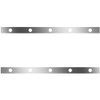 62 Inch Stainless Steel Sleeper Panels W/ 10 Round 2 Inch Light Holes For Kenworth T800, W900