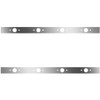 62 Inch Stainless Steel Sleeper Panels W/ 8 P1 Light Holes For Kenworth T800, W900