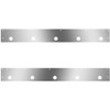 Stainless Steel Day Cab Panels W/ 10 Round 2 Inch Light Holes For Kenworth T800, W900