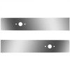 Stainless Steel Sleeper Extension Panels W/ 2 P3 Light Holes For Kenworth T660, T800, W900