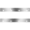Stainless Steel Cab Panels W/ 8 P1 Light Holes, Block Heater Plug, Step Light Hole For Kenworth T800, W900