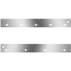 Stainless Steel Cab Panels W/ 9 Total P3 Light Holes, Dual Step Light Holes For Kenworth T800, W900