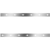 Stainless Steel Cab Panels W/ 12 P3 Light Holes For Kenworth W900L Aerocab